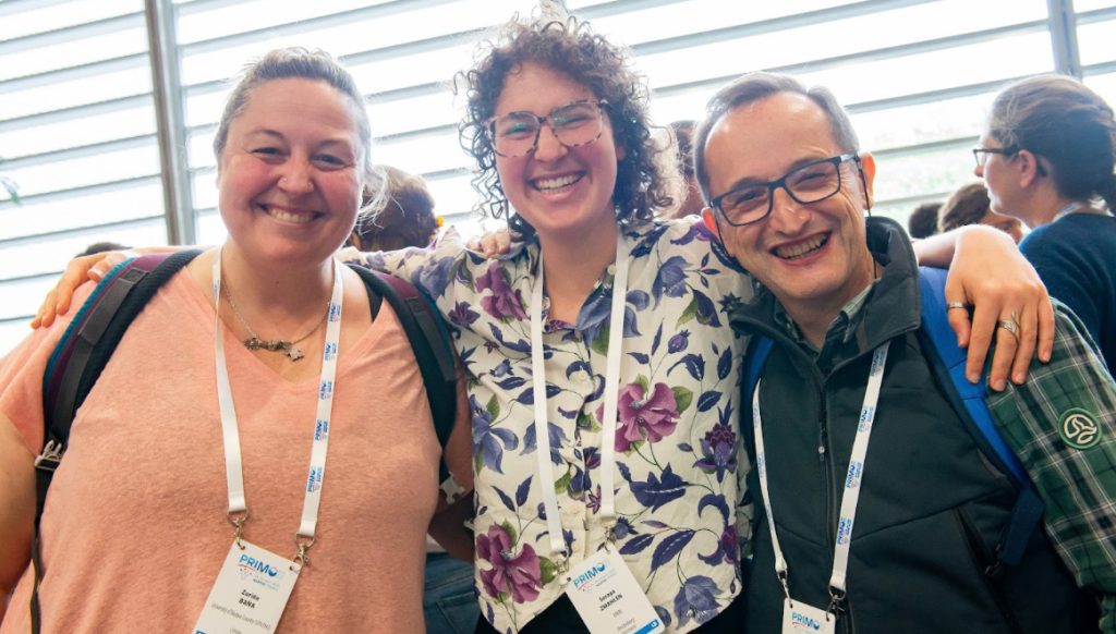 group photo showing Soaraya Primo and two colleagues