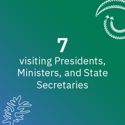 7 visiting Presidents, Ministers, and State Secretaries